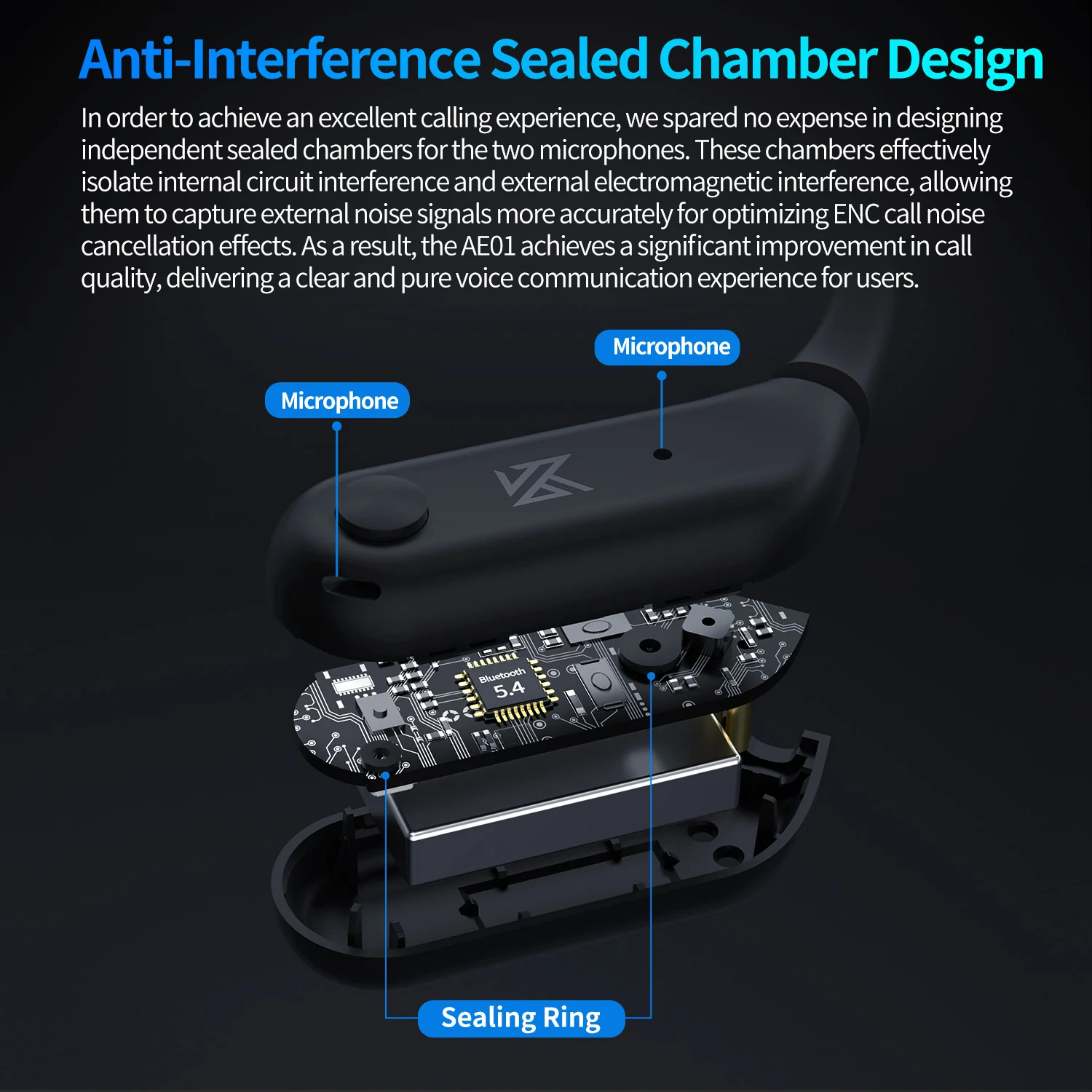 KZ AE01 Bluetooth Earhook - Image 2