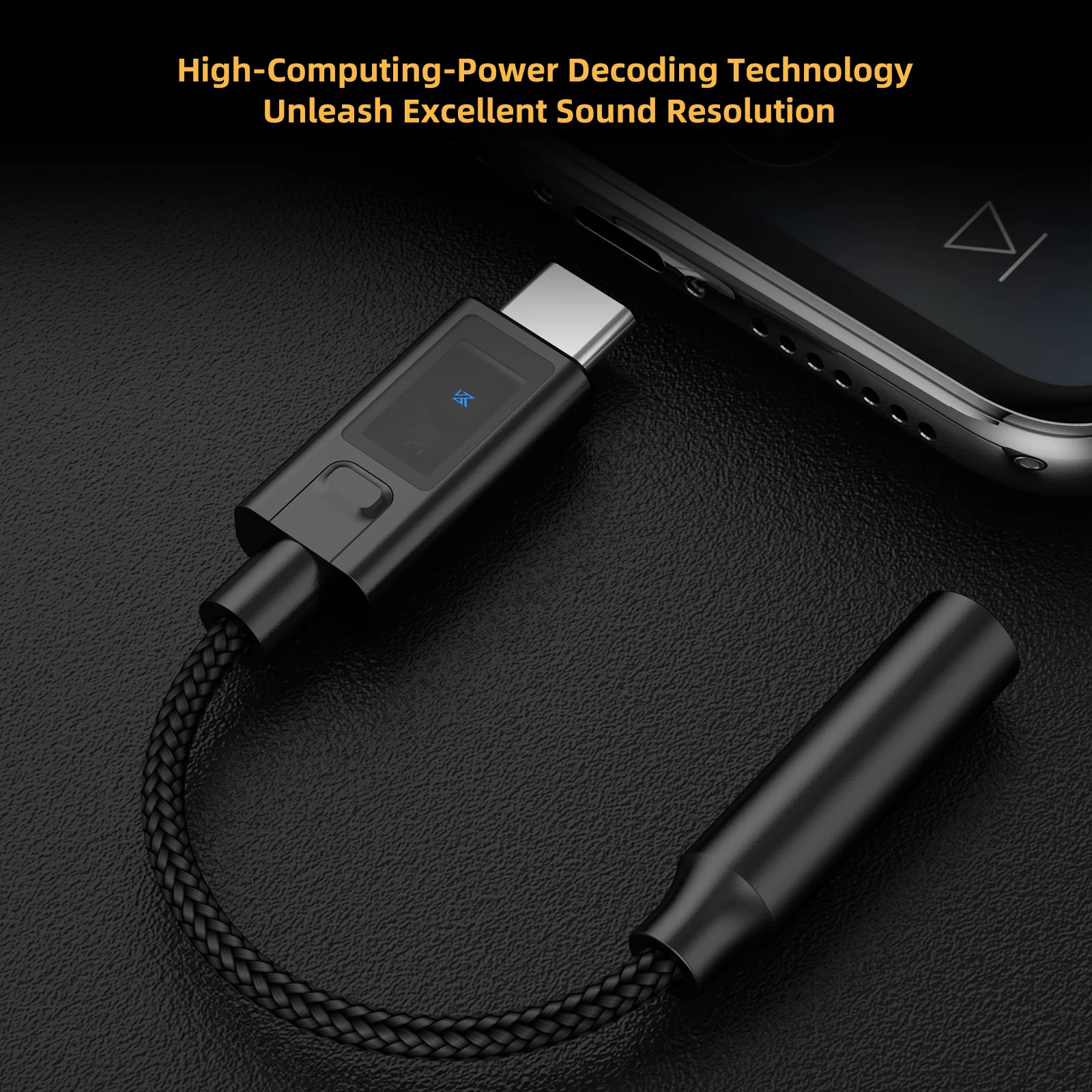KZ AM02 Type-C Adapter 3.5 mm to Type-C with EQ adjustment High-definition decoding - Image 4