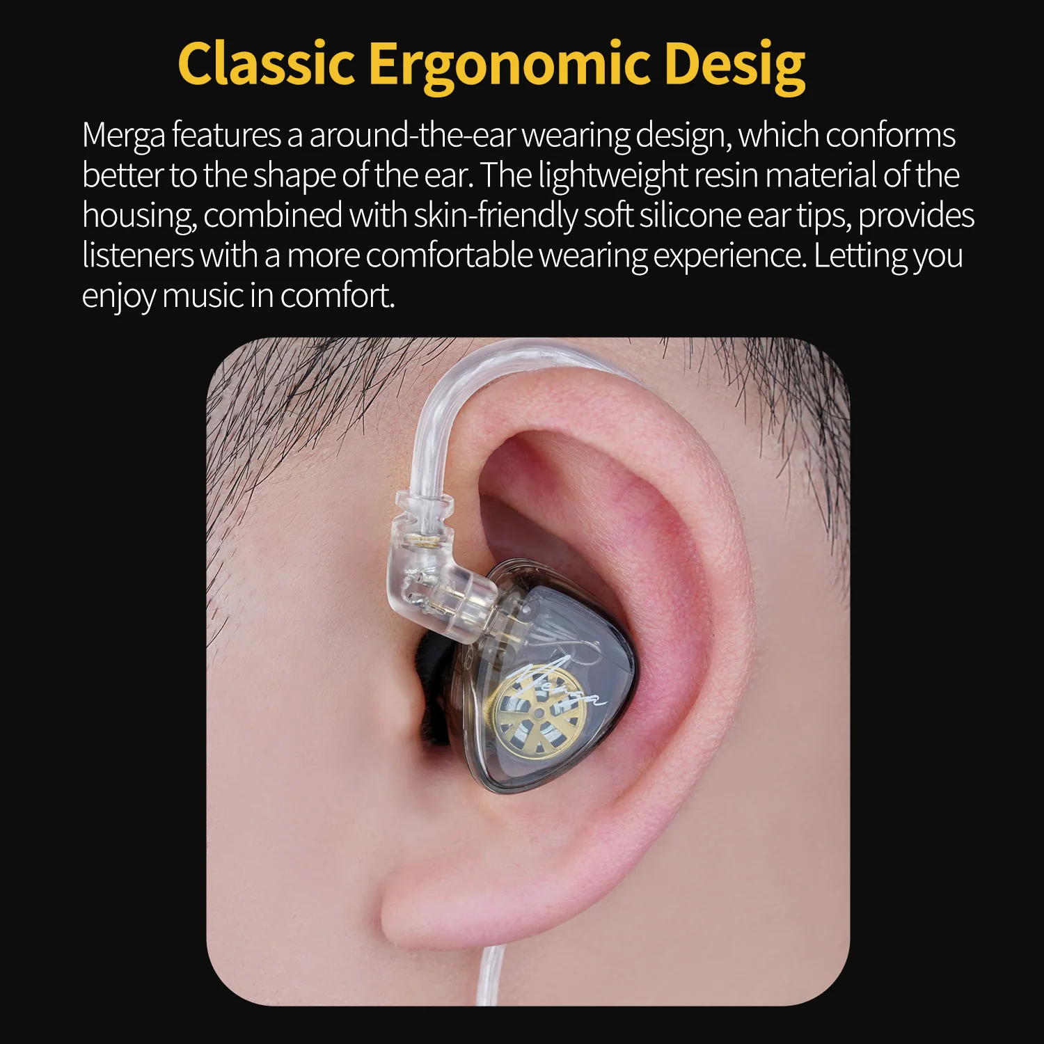 KZ Merga HiFi Wired Earbuds 2 Dynamic IEM - Image 6