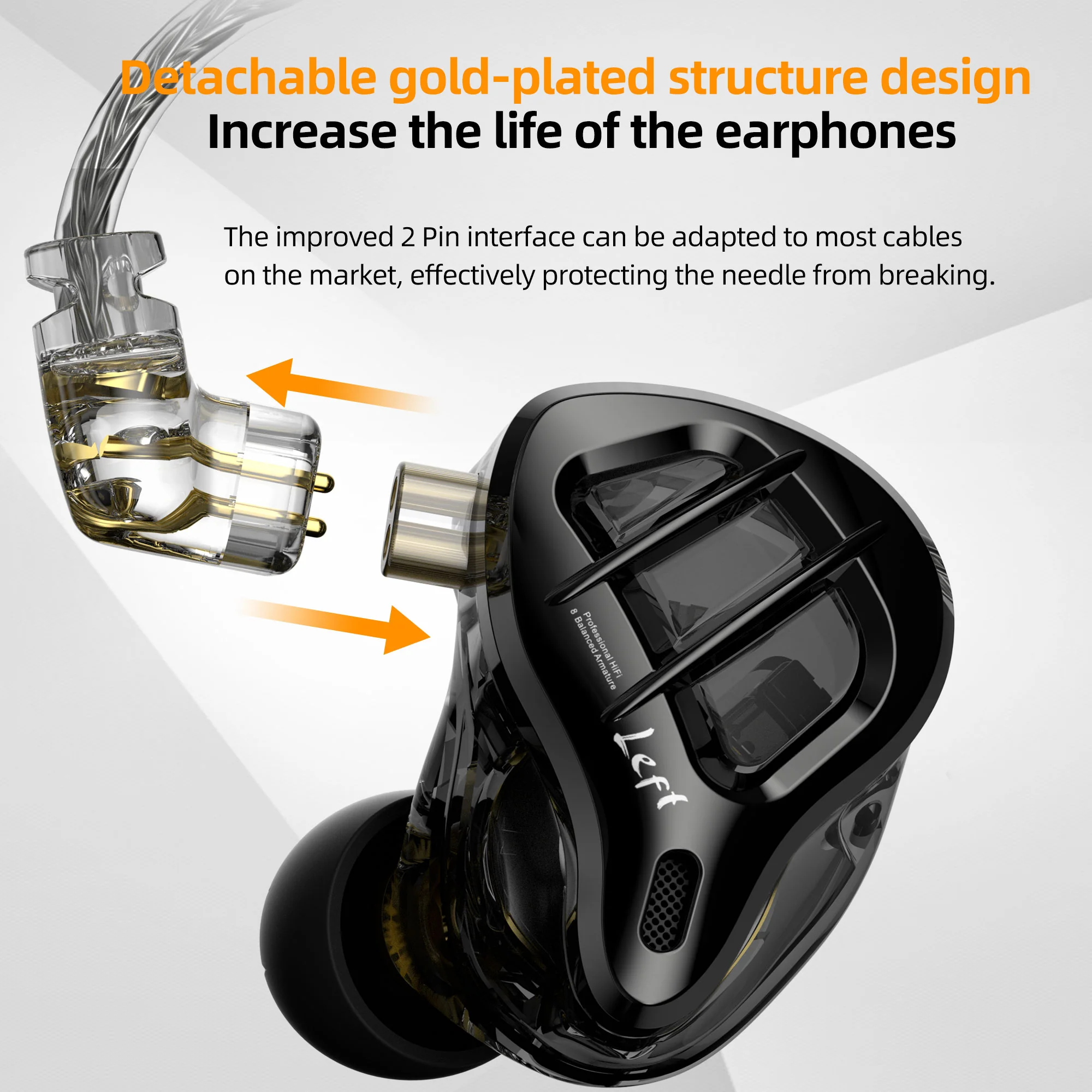 KZ ZAR 1DD+7BA IEM - Image 10